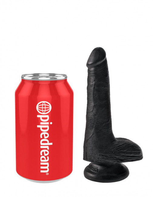 Черный фаллоимитатор с мошонкой и присоской 6" Cock with Balls - 17,8 см. Черный фаллоимитатор с мошонкой и присоской 6" Cock with Balls - 17,8 см.