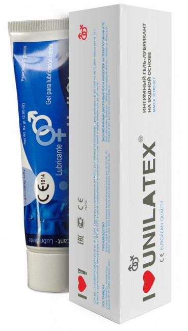 Лубрикант на водной основе Unilatex Gel - 80 мл.