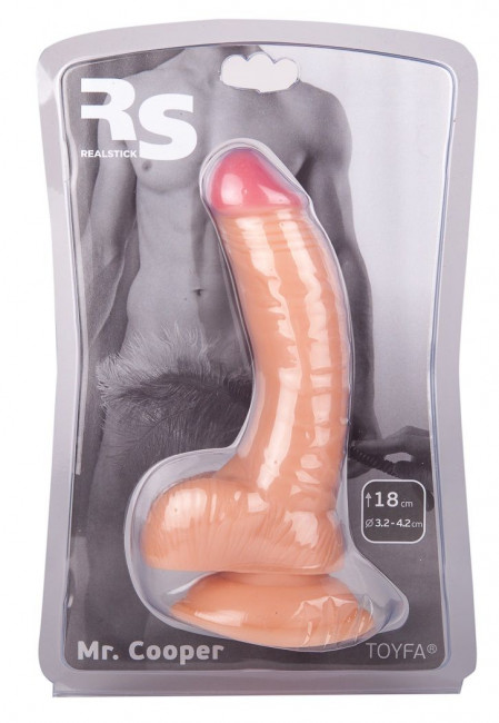 Телесный фаллоимитатор с присоской - 14,5 см.