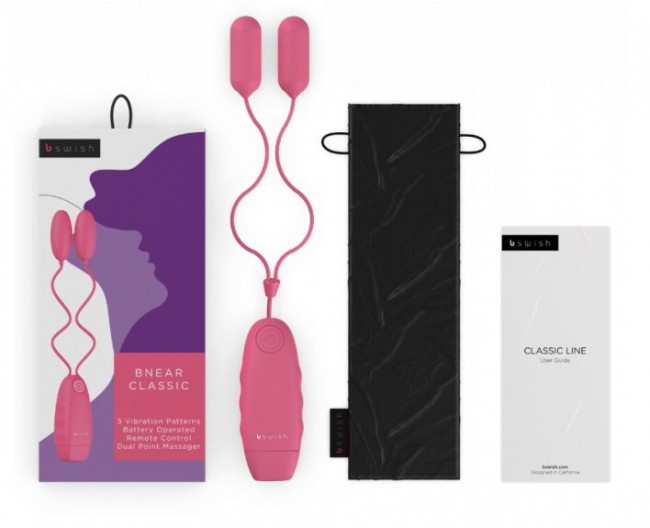 Розовые виброяйца Bnear Classic с пультом управления Розовые виброяйца Bnear Classic с пультом управления