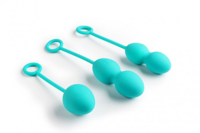 Набор зелёных вагинальных шариков Nova Ball со смещенным центром тяжести Набор зелёных вагинальных шариков Nova Ball со смещенным центром тяжести