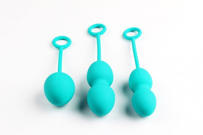 Набор зелёных вагинальных шариков Nova Ball со смещенным центром тяжести Набор зелёных вагинальных шариков Nova Ball со смещенным центром тяжести