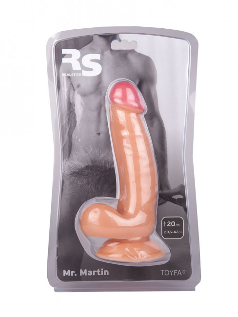 Фаллоимитатор на присоске Realstick Nude - 15,5 см.