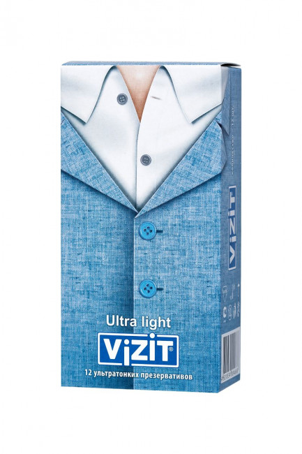 Ультратонкие презервативы VIZIT Ultra light - 12 шт. Ультратонкие презервативы VIZIT Ultra light - 12 шт.