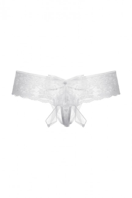 Трусики с бантиком сзади и прорезью Трусики с бантиком сзади и прорезью