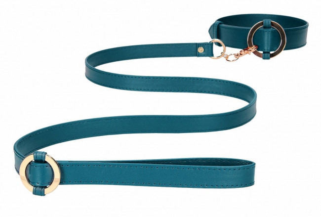 Зеленый ошейник с поводком Collar With Leash Зеленый ошейник с поводком Collar With Leash