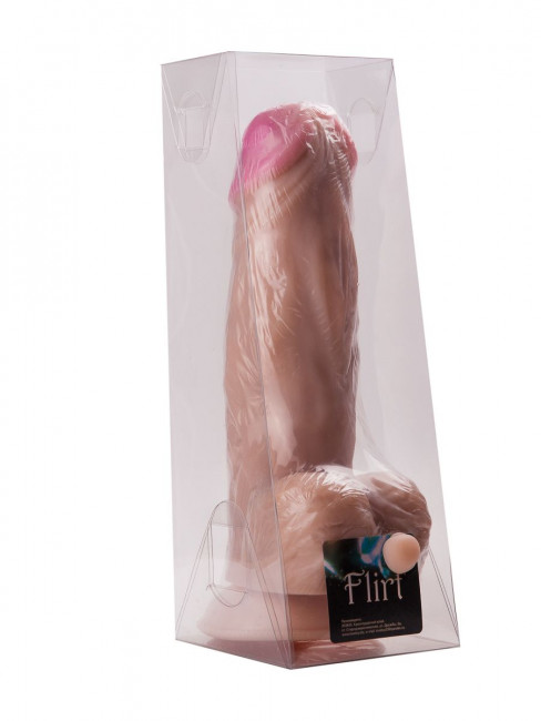 Фаллоимитатор-гигант на присоске - 24,5 см.