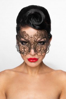 Золотистая карнавальная маска "Фомальгаут"