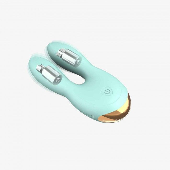 Мятный клиторальный стимулятор-зайчик Hear Me Мятный клиторальный стимулятор-зайчик Hear Me