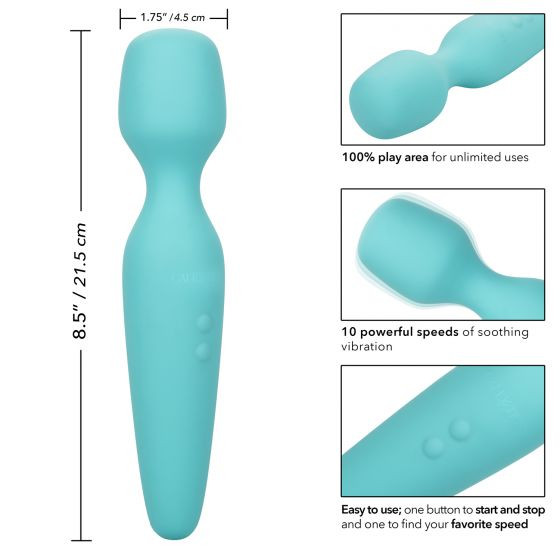 Голубой wand-вибромассажер They-ology Vibrating Intimate Massager Голубой wand-вибромассажер They-ology Vibrating Intimate Massager
