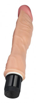 Телесный гнущийся вибратор Flexy - 23 см.