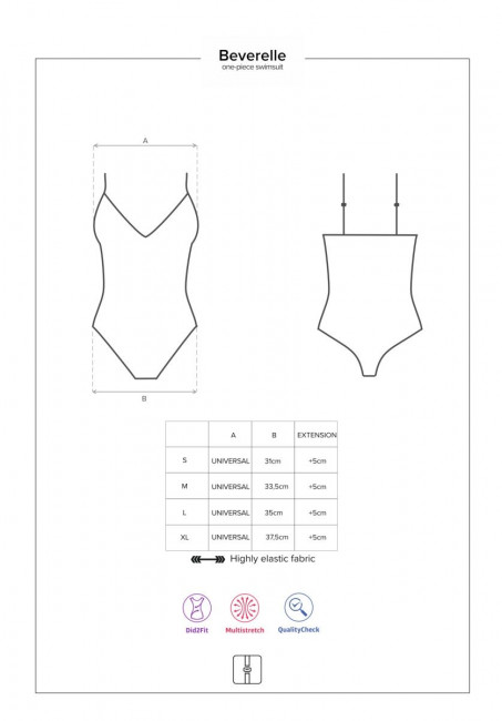 Слитный женский купальник Beverelle со шнуровкой Слитный женский купальник Beverelle со шнуровкой