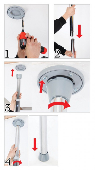 Серебристый пилон Fantasy Dance Pole Серебристый пилон Fantasy Dance Pole