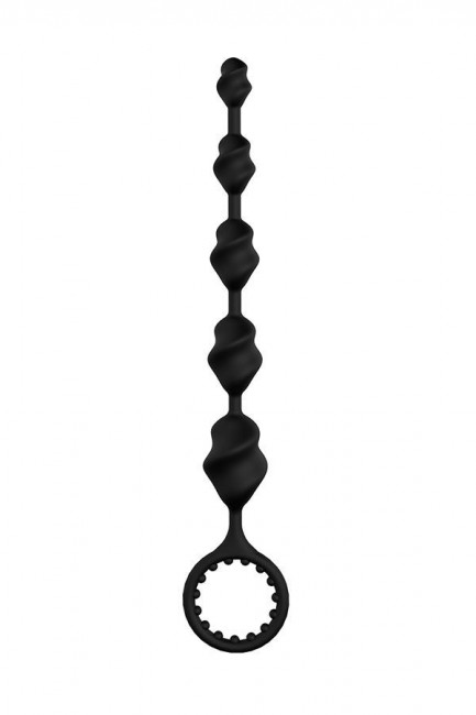 Чёрная анальная цепочка S-HANDE Lala - 23,1 см.