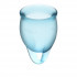 Набор голубых менструальных чаш Feel confident Menstrual Cup