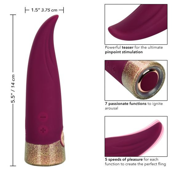 Фантазийный вибромассажер Starstruck Fling - 14 см. Фантазийный вибромассажер Starstruck Fling - 14 см.