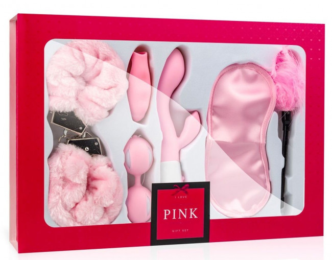 Эротический набор I Love Pink Gift Box из 6 предметов Эротический набор I Love Pink Gift Box из 6 предметов