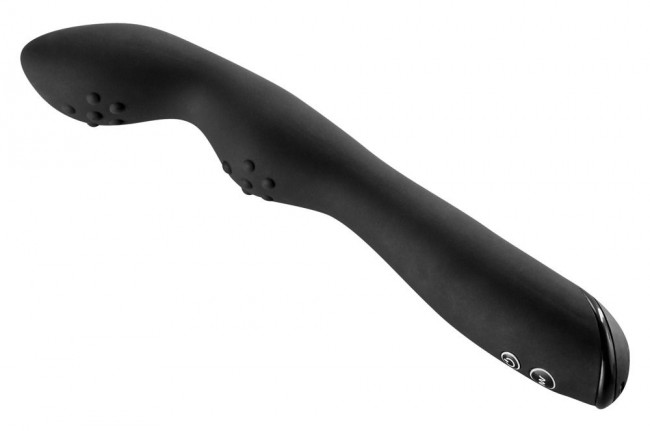 Черный вибромассажер простаты P-Spot - 23,5 см. Черный вибромассажер простаты P-Spot - 23,5 см.