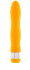 Оранжевый водонепроницаемый вибратор - 21,5 см.