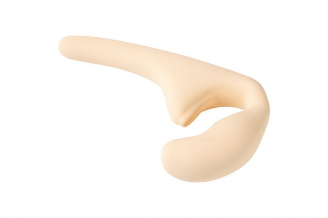 Бежевый безремневой страпон Seduction - 20,5 см. Бежевый безремневой страпон Seduction - 20,5 см.