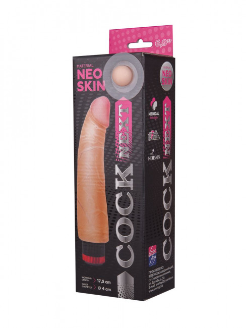 Телесный вибромассажёр COCK NEXT 6" - 17,5 см. Телесный вибромассажёр COCK NEXT 6" - 17,5 см.