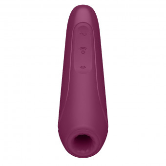 Бордовый вакуум-волновой стимулятор Satisfyer Curvy 1+