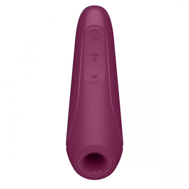 Бордовый вакуум-волновой стимулятор Satisfyer Curvy 1+