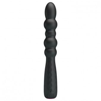 Черный гнущийся вибратор Monroe - 18,5 см.