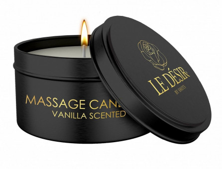 Массажная свеча с ароматом ванили Massage Candle Vanilla Scented - 100 гр.