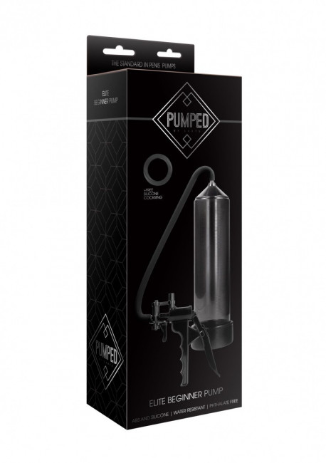 Черная ручная вакуумная помпа с насосом Elite Beginner Pump Черная ручная вакуумная помпа с насосом Elite Beginner Pump