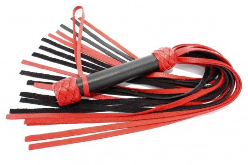 Черно-красная плеть "Турецкие головы" - 57 см.