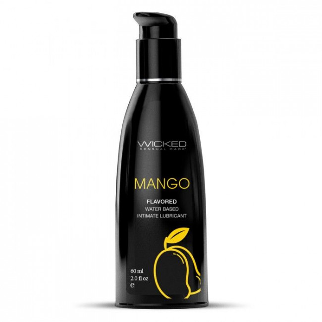 Лубрикант на водной основе с ароматом манго AQUA Mango - 60 мл.