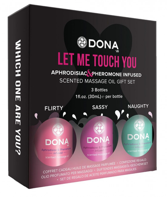 Подарочный набор массажных масел DONA Let me touch you Подарочный набор массажных масел DONA Let me touch you