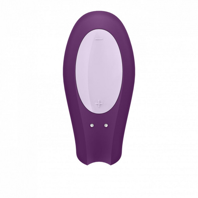 Фиолетовый вибратор для пар Double Joy с управлением через приложение