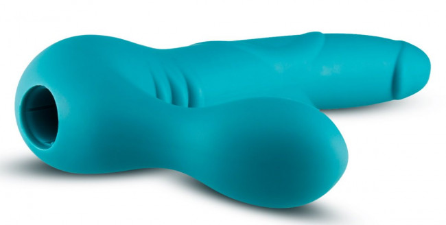 Бирюзовый безремневой страпон Luna Strapless Silicone Dildo - 22,86 см. Бирюзовый безремневой страпон Luna Strapless Silicone Dildo - 22,86 см.