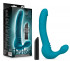 Бирюзовый безремневой страпон Luna Strapless Silicone Dildo - 22,86 см.