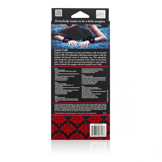 Наручники Scandal Corset Cuffs на завязках Наручники Scandal Corset Cuffs на завязках