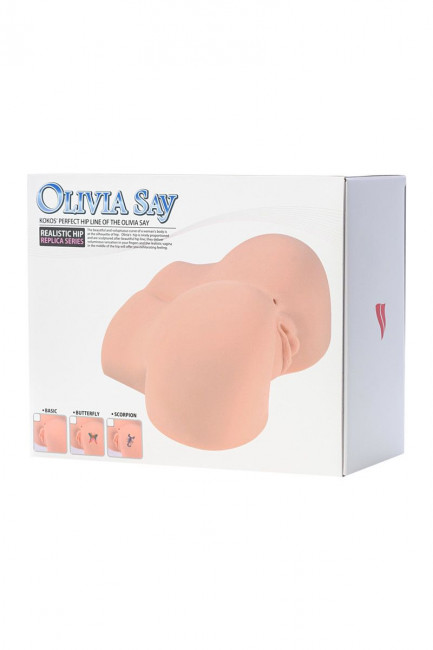 Вибрирующий мастурбатор-полуторс Olivia Say: вагина и анус Вибрирующий мастурбатор-полуторс Olivia Say: вагина и анус