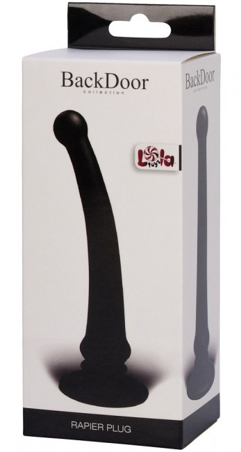 Чёрный анальный стимулятор Rapier Plug - 15 см. Чёрный анальный стимулятор Rapier Plug - 15 см.