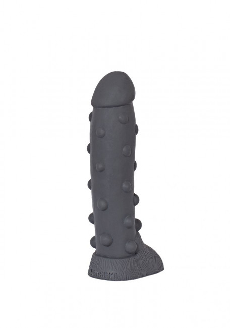 Тёмно-серый фаллоимитатор "Троллик" с крупными шишечками - 27 см. Тёмно-серый фаллоимитатор "Троллик" с крупными шишечками - 27 см.