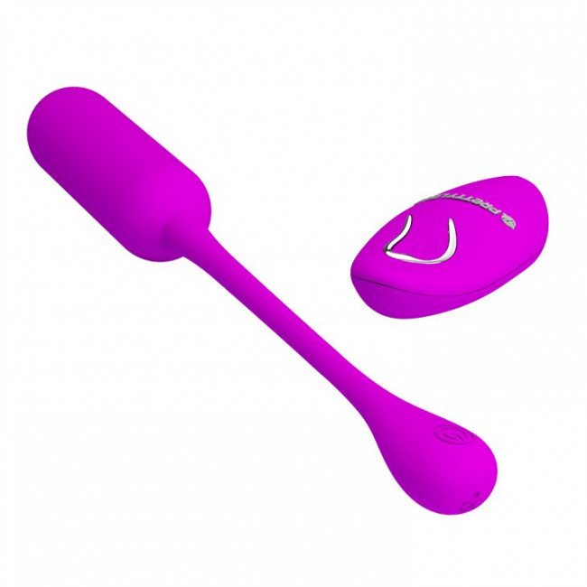 Лиловое виброяйцо Lechies с пультом ДУ Лиловое виброяйцо Lechies с пультом ДУ