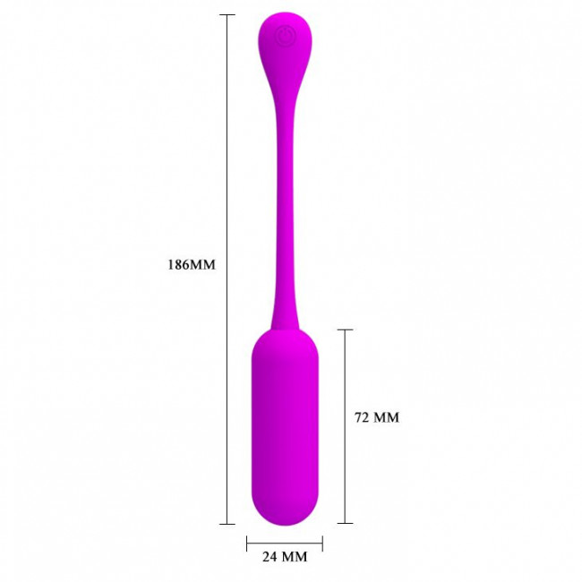 Лиловое виброяйцо Lechies с пультом ДУ Лиловое виброяйцо Lechies с пультом ДУ