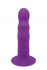 Фиолетовый фаллоимитатор-реалистик PREMIUM RIBBED DILDO - 18 см.