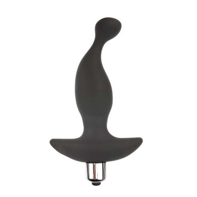 Чёрный вибратор для массажа простаты Sex Expert Back Party - 13,5 см. Чёрный вибратор для массажа простаты Sex Expert Back Party - 13,5 см.