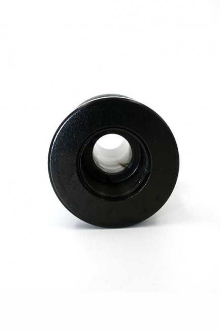 Чёрная полая анальная втулка с вставным поршнем Чёрная полая анальная втулка с вставным поршнем