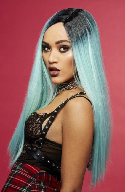 Нежно-голубой парик "Морская нимфа"