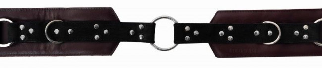 Эффектный бордовый пояс с декоративными элементами Эффектный бордовый пояс с декоративными элементами