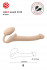 Телесный безремневой страпон Silicone Bendable Strap-On S