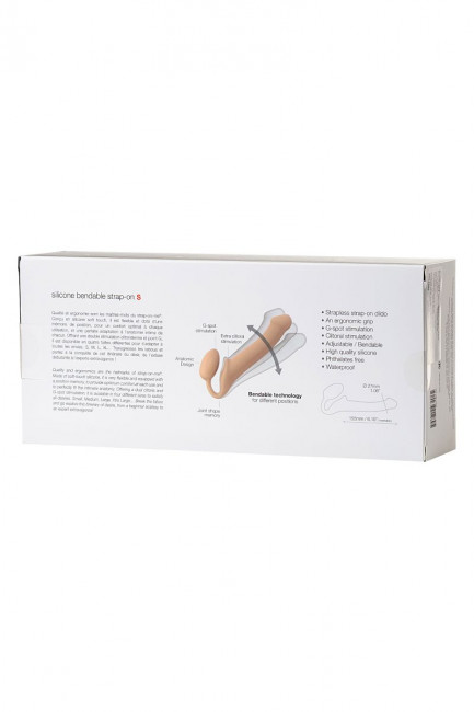 Телесный безремневой страпон Silicone Bendable Strap-On S Телесный безремневой страпон Silicone Bendable Strap-On S