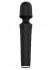 Чёрный перезаряжаемый жезловый вибратор JOYRUSH MASSAGER